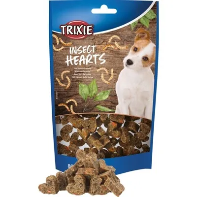 TRIXIE INSECT HEARTS MET MEELWORMEN 80 GR TRIXIE INSECT HEARTS MET MEELWORMEN 80 GR