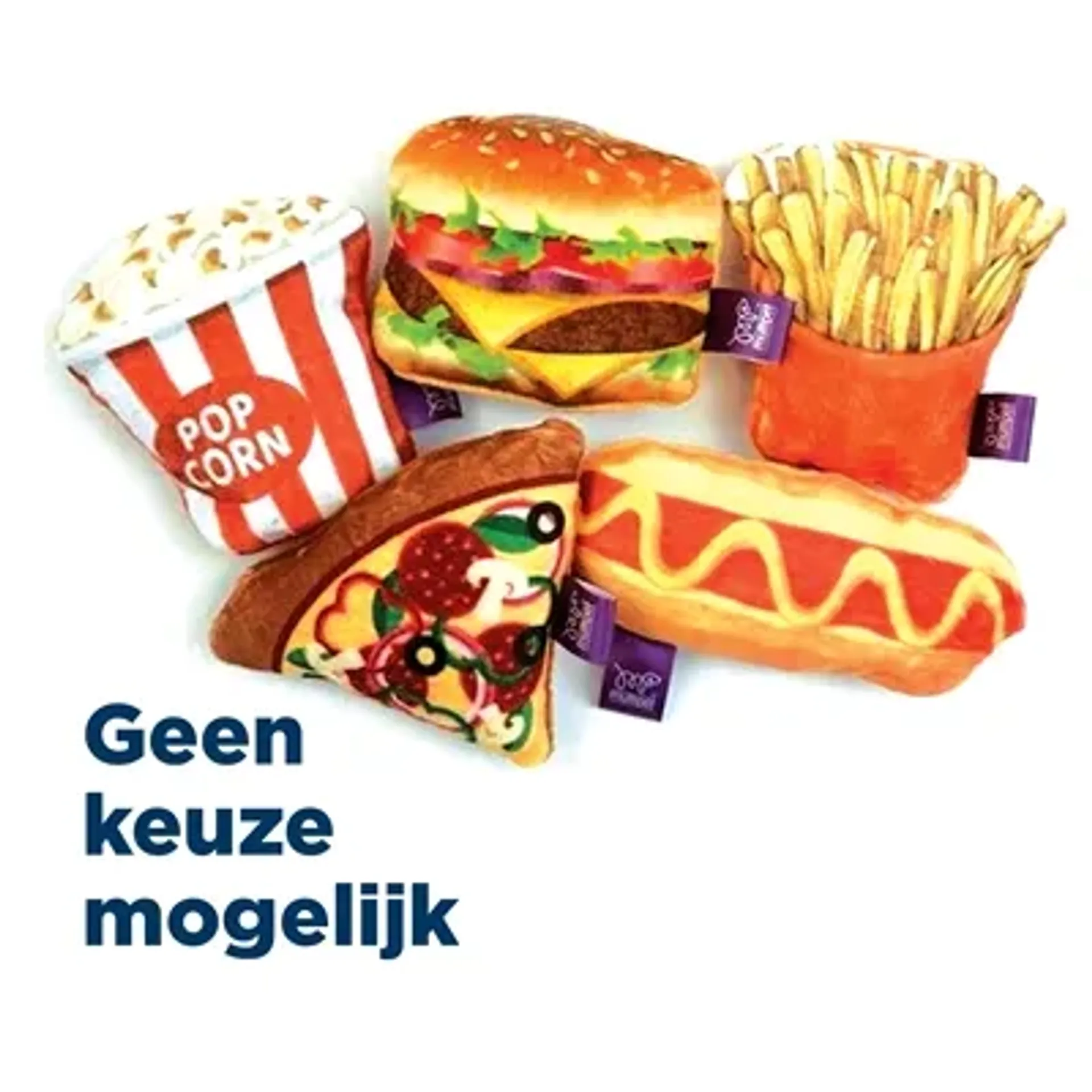 HAPPY PET TABBY PATCH FAST FOOD MET CATNIP ASSORTI 11,5X5,5X3,5 CM