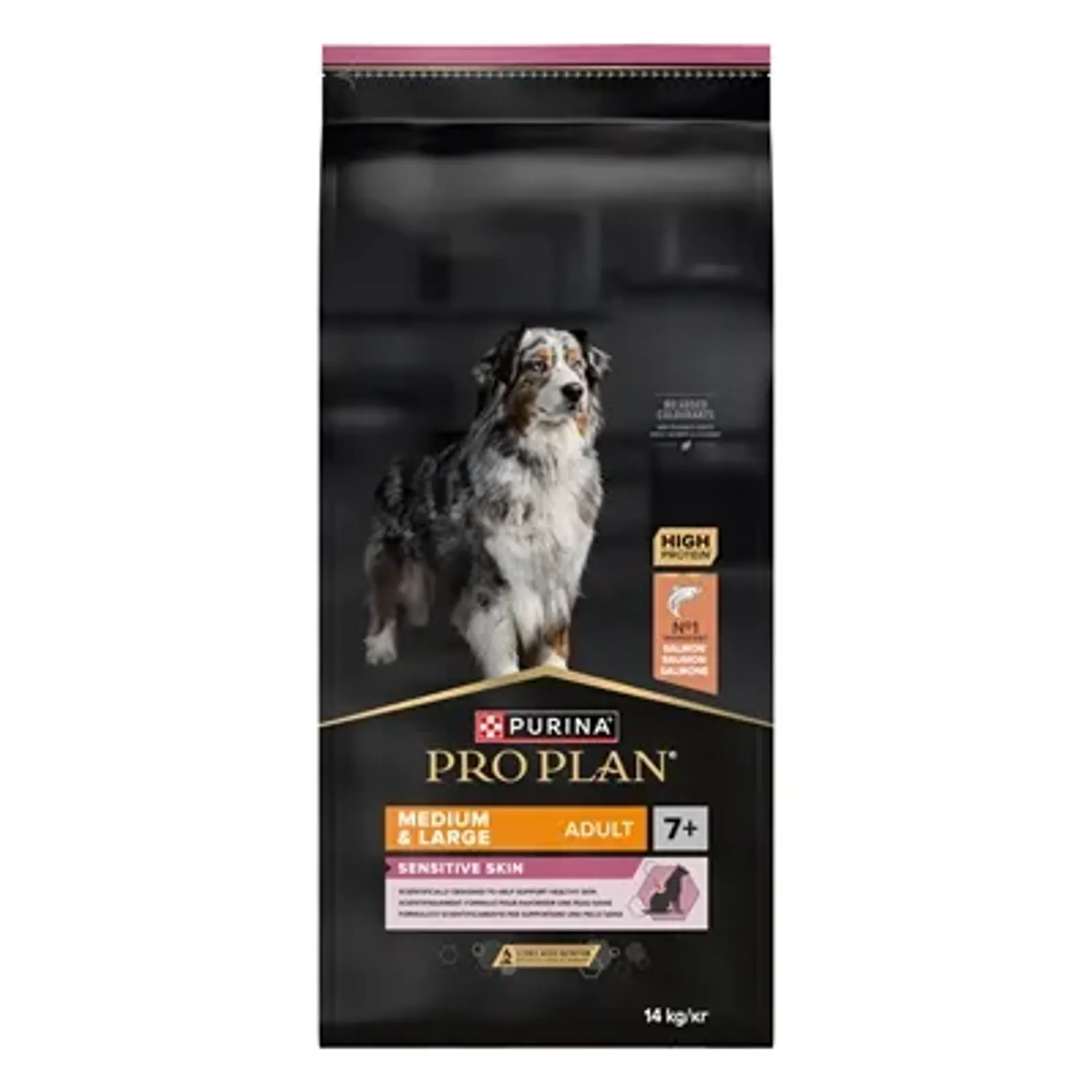 PRO PLAN DOG ADULT MEDIUM / LARGE 7+ SENSITIVE SKIN 14 KG