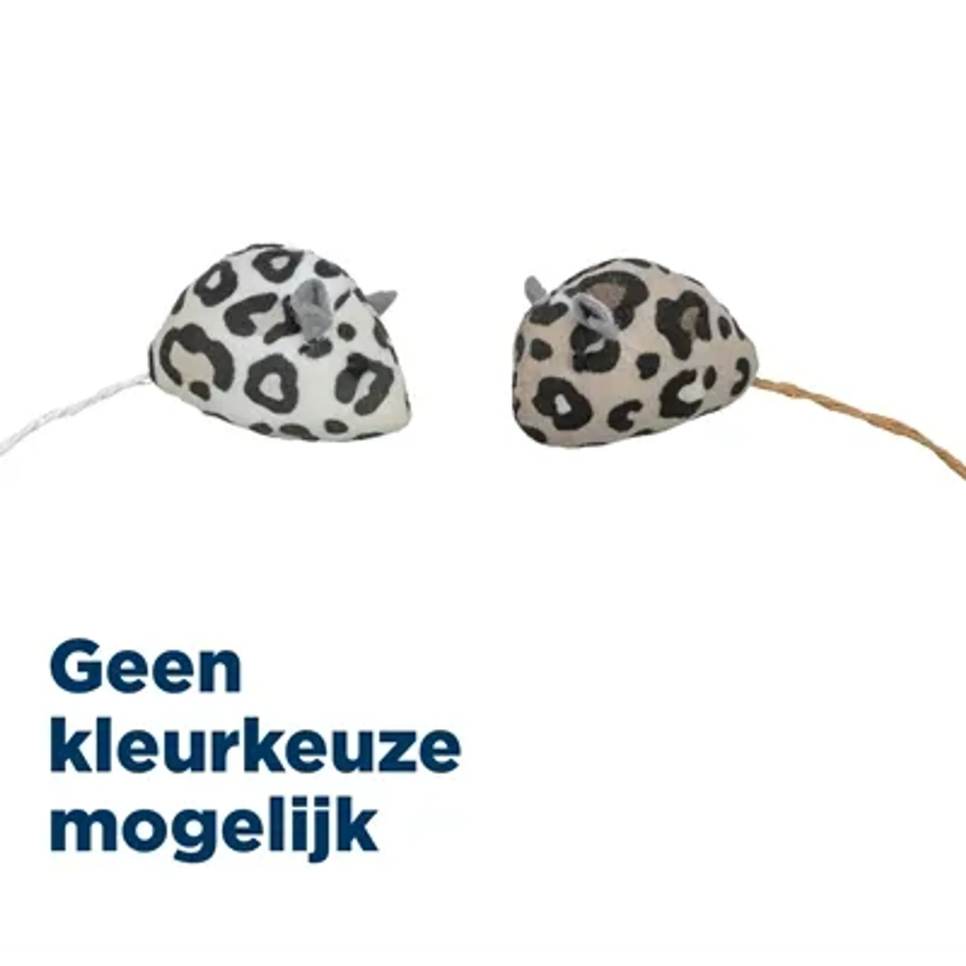 TRIXIE PLUCHE MUIS PANTERPRINT MET KATTENKRUID / CATNIP ASSORTI 5 CM 2 ST