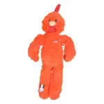 ZOLUX FURRY FARM HAAN BROCK PLUCHE MET TOUW ORANJE 36,5X16X6 CM ZOLUX FURRY FARM HAAN BROCK PLUCHE MET TOUW ORANJE 36,5X16X6 CM