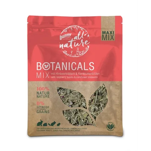 BUNNY NATURE BOTANICALS MAXI MIX FRAMBOZENBLAD / BLOEMKOOLBLOESEM 400 GR BUNNY NATURE BOTANICALS MAXI MIX FRAMBOZENBLAD / BLOEMKOOLBLOESEM 400 GR