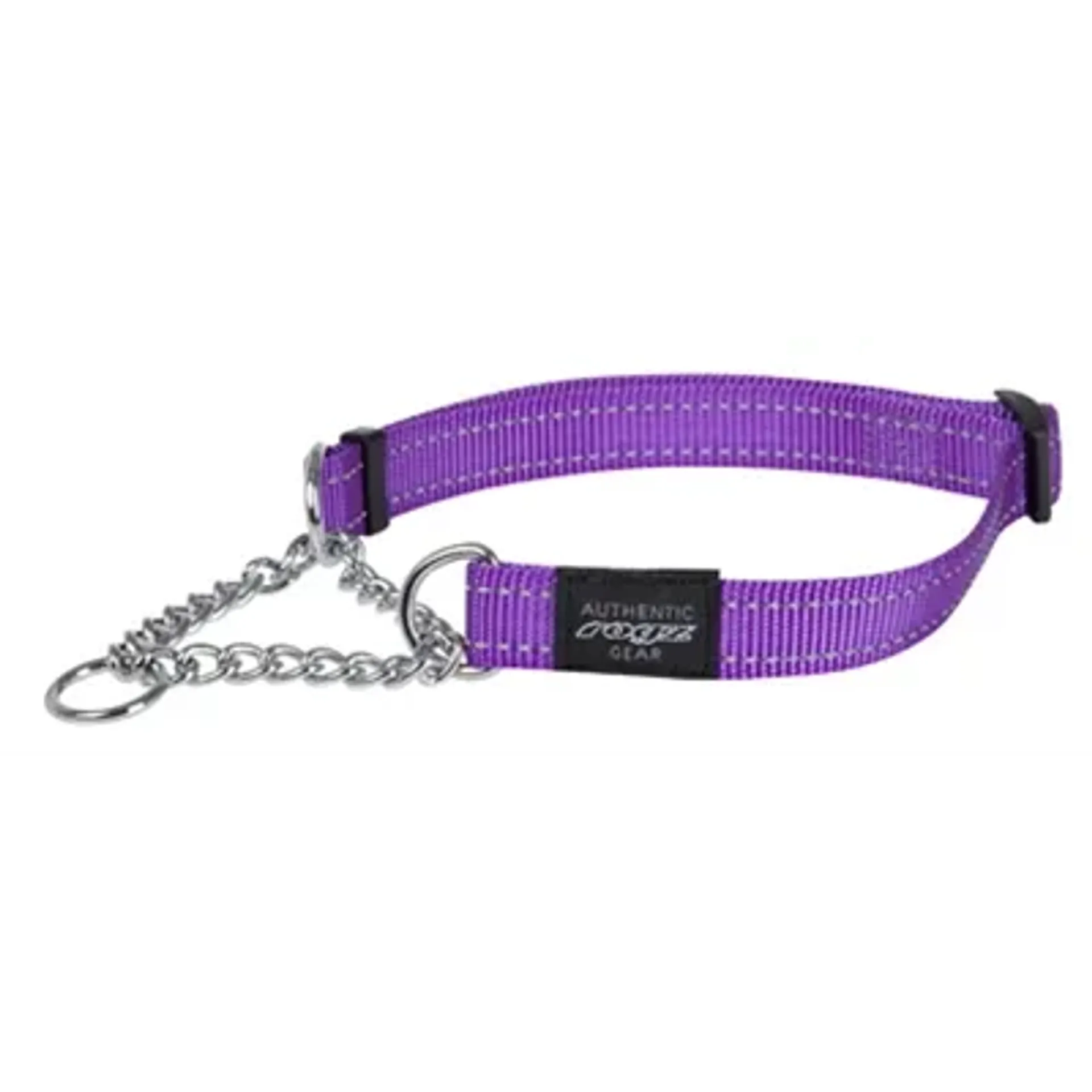 ROGZ FOR DOGS FANBELT HALFSLIP HALSBAND PAARS 20 MMX34-56 CM