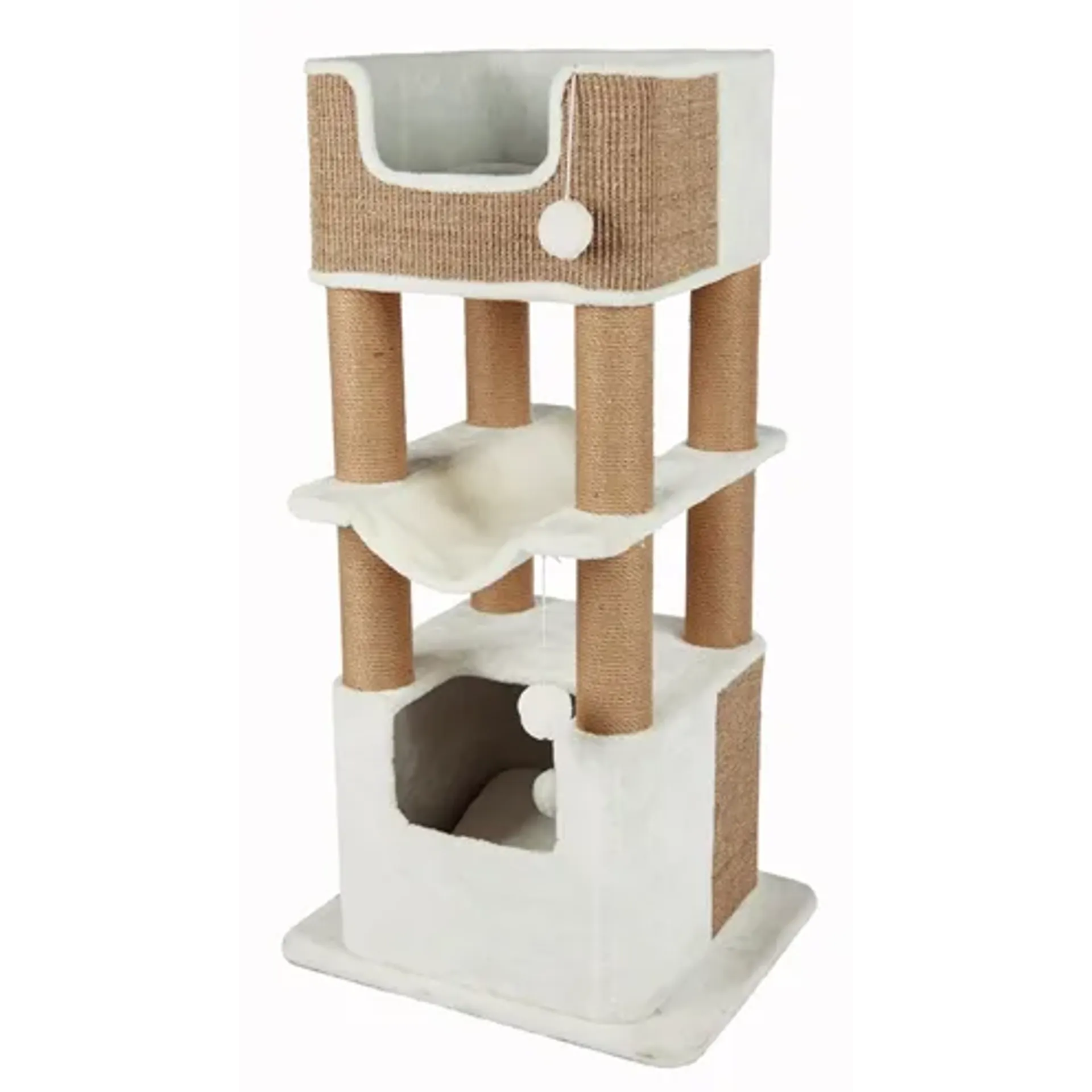TRIXIE KRABPAAL LUCANO XXL WIT / TAUPE 58X48X110 CM