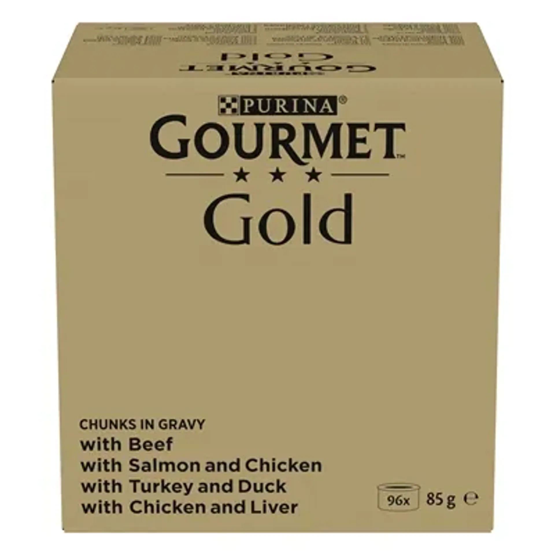 GOURMET GOLD CHINKS IN GRAVY RUND / ZALM / KALKOEN / KIP 96X85 GR