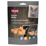 TRIXIE PREMIO KIP & TONIJN ROLLETJES VOOR KATTEN GLUTENVRIJ 50 GR TRIXIE PREMIO KIP & TONIJN ROLLETJES VOOR KATTEN GLUTENVRIJ 50 GR