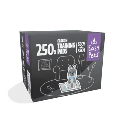 EASYPETS PUPPY CARBON TRAINING PADS 58X58 CM 250 ST EASYPETS PUPPY CARBON TRAINING PADS 58X58 CM 250 ST