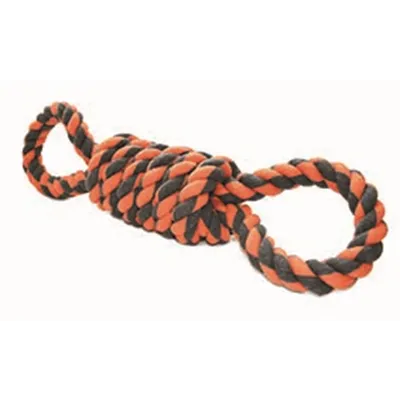 HAPPY PET NUTS FOR KNOTS EXTREME SPOEL 8 VORM TUGGER GRIJS / ORANJE 55X11X11 CM HAPPY PET NUTS FOR KNOTS EXTREME SPOEL 8 VORM TUGGER GRIJS / ORANJE 55X11X11 CM