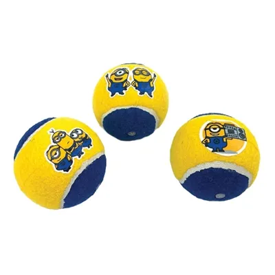 MINIONS SQUEAKY TENNISBALLEN MET PIEP GEEL / BLAUW 6,5 CM MINIONS SQUEAKY TENNISBALLEN MET PIEP GEEL / BLAUW 6,5 CM