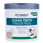 VETS BEST CLEAN TEETH FINGER PADS 50 ST VETS BEST CLEAN TEETH FINGER PADS 50 ST