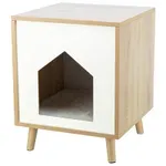 TRIXIE KATTENMAND HUIS ISA HOUTLOOK LICHTBRUIN / WIT 40X40X50 CM TRIXIE KATTENMAND HUIS ISA HOUTLOOK LICHTBRUIN / WIT 40X40X50 CM