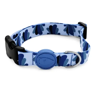 MORSO HALSBAND HOND GERECYCLED SPLASH BLAUW 37-58X2,5 CM MORSO HALSBAND HOND GERECYCLED SPLASH BLAUW 37-58X2,5 CM