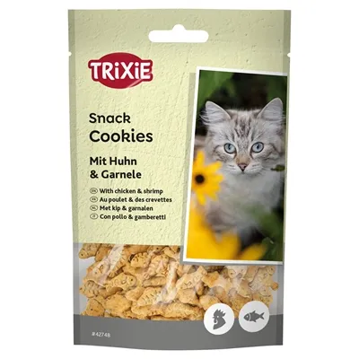 TRIXIE COOKIES MET KIP EN GARNALEN 50 GR TRIXIE COOKIES MET KIP EN GARNALEN 50 GR