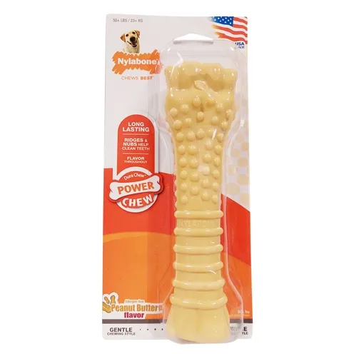 NYLABONE DURA CHEW PINDAKAAS VOOR HARDE BIJTERS HYPOALLERGEEN VANAF 23 KG NYLABONE DURA CHEW PINDAKAAS VOOR HARDE BIJTERS HYPOALLERGEEN VANAF 23 KG