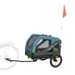 TRIXIE FIETSKAR TOT 45 KG BLAUW / GRIJS L 81X112/155X112 CM TRIXIE FIETSKAR TOT 45 KG BLAUW / GRIJS L 81X112/155X112 CM
