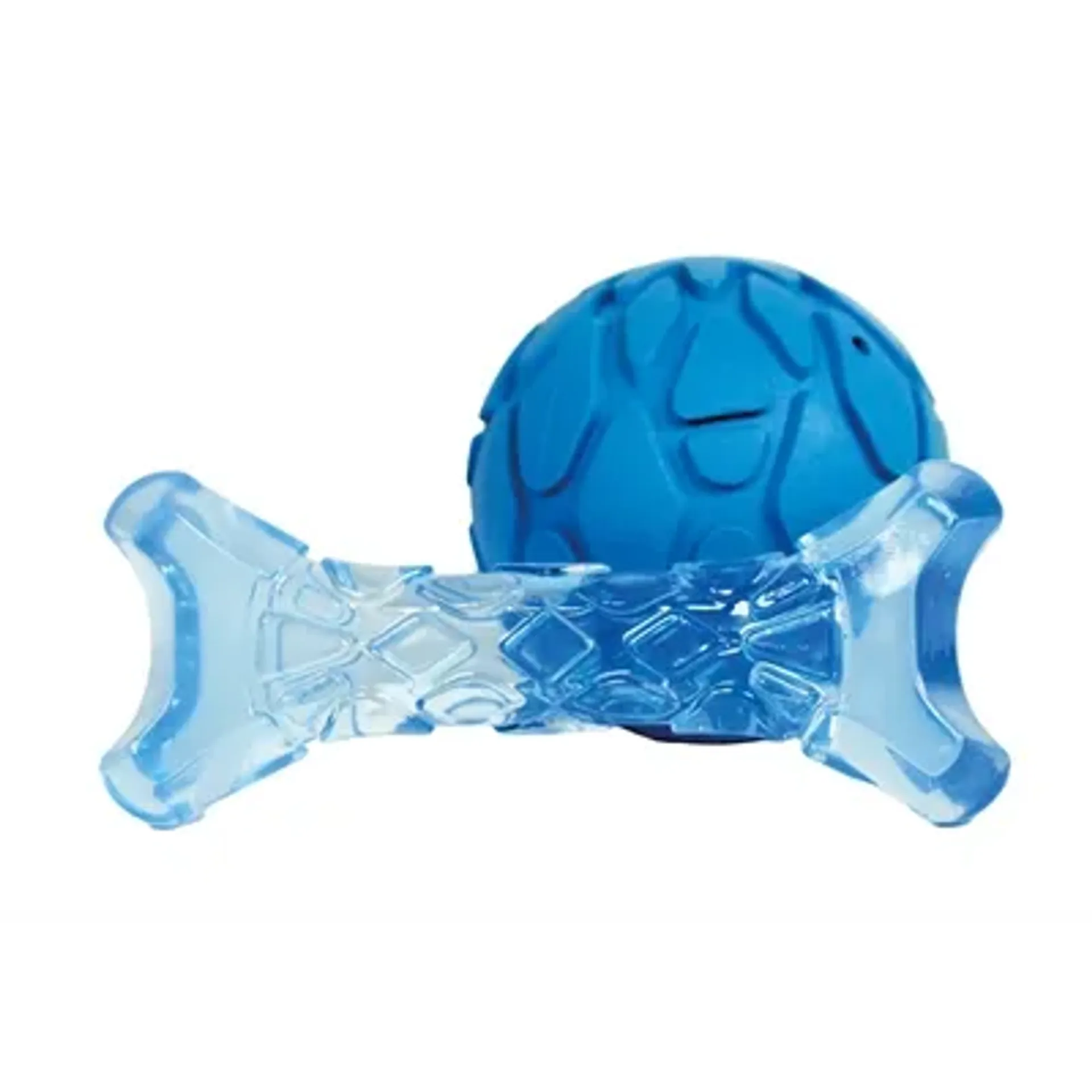 FOFOS PUPPY BOT EN BAL BLAUW 11X4,5X2 CM / 7X7X7 CM