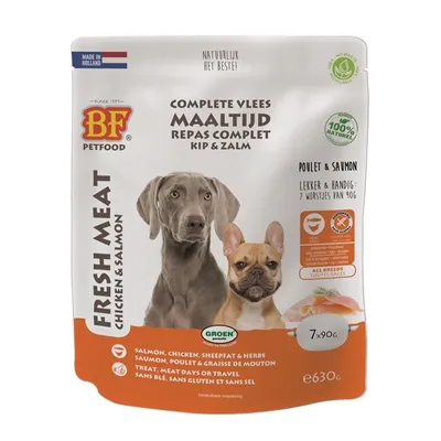 Bf petfood vleesvoeding zalm worst Bf petfood vleesvoeding zalm worst
