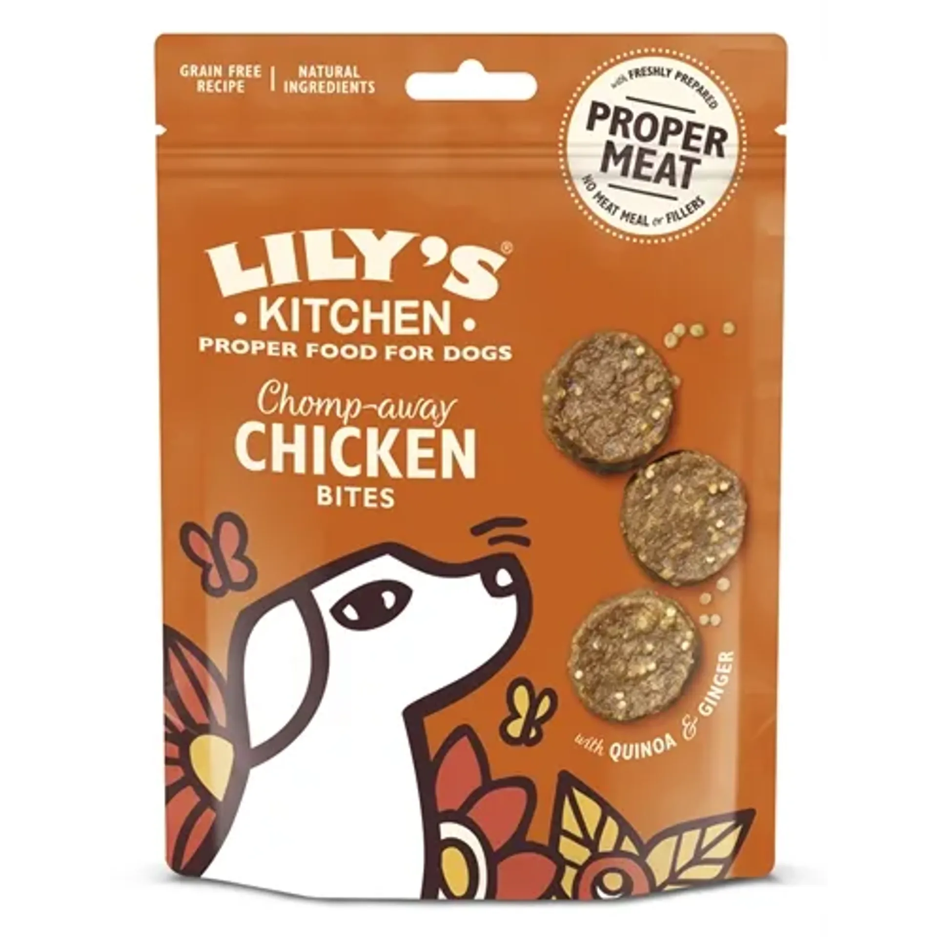 LILY’S KITCHEN DOG CHOMP-AWAY CHICKEN BITES 70 GR
