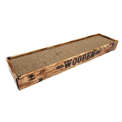 CROCI KRABPLANK HOMEDECOR NOCE HOUTPRINT BRUIN 48X12,5X5 CM CROCI KRABPLANK HOMEDECOR NOCE HOUTPRINT BRUIN 48X12,5X5 CM