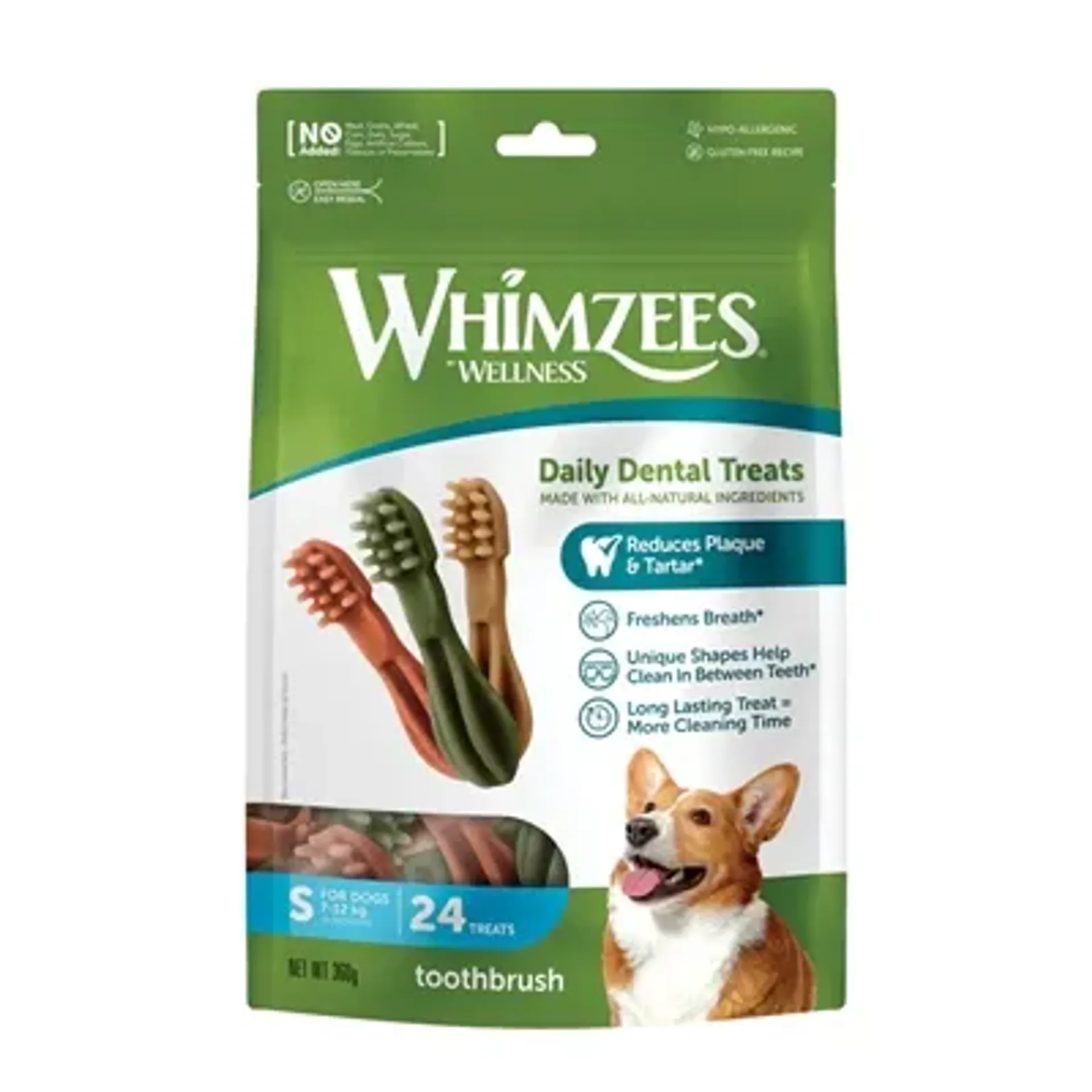 WHIMZEES TANDENBORSTEL SMALL 8,5 CM 24 ST