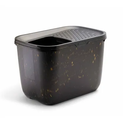 SAVIC KATTENBAK HOP IN MARBLE ZWART / GOUD 58,8X39X39,5 CM SAVIC KATTENBAK HOP IN MARBLE ZWART / GOUD 58,8X39X39,5 CM