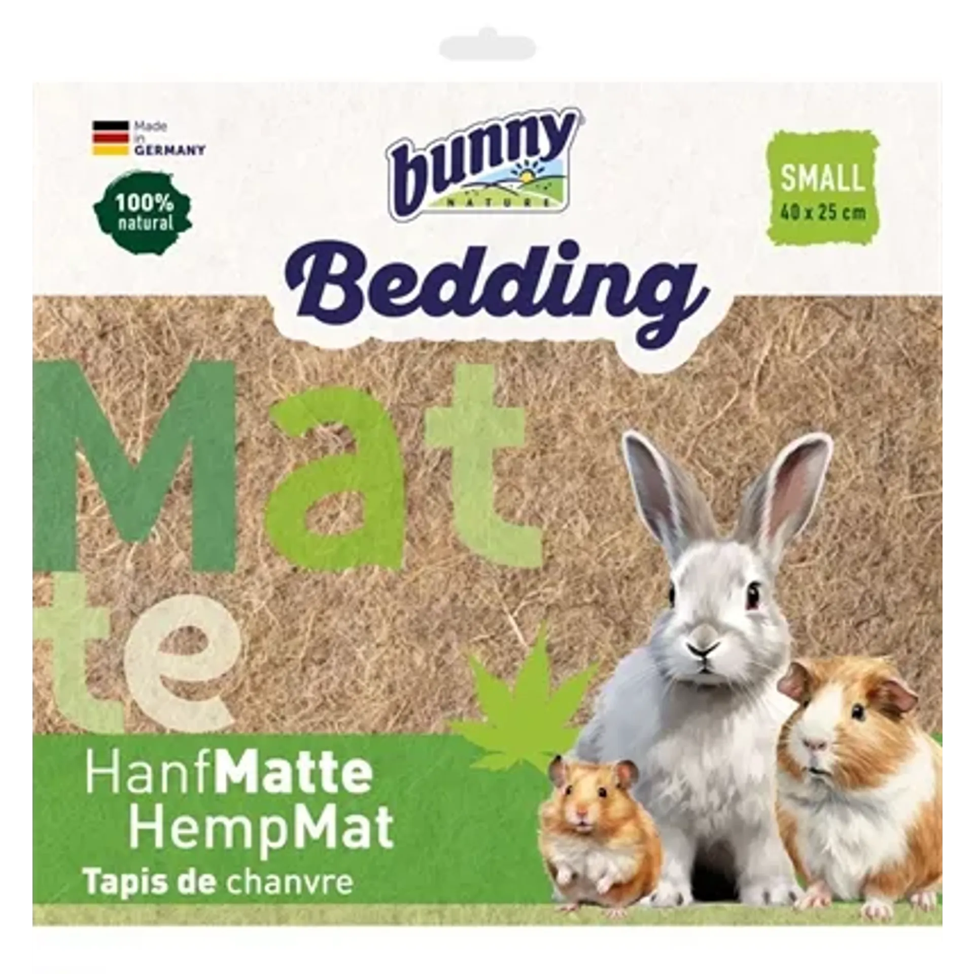 BUNNY NATURE HEMP-MAT HENNEPVEZEL MAT 40X25 CM