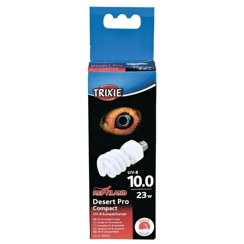 TRIXIE REPTILAND DESERT PRO COMPACT 10.0 UV-B LAMP 23 WATT 6X6X15,2 CM TRIXIE REPTILAND DESERT PRO COMPACT 10.0 UV-B LAMP 23 WATT 6X6X15,2 CM