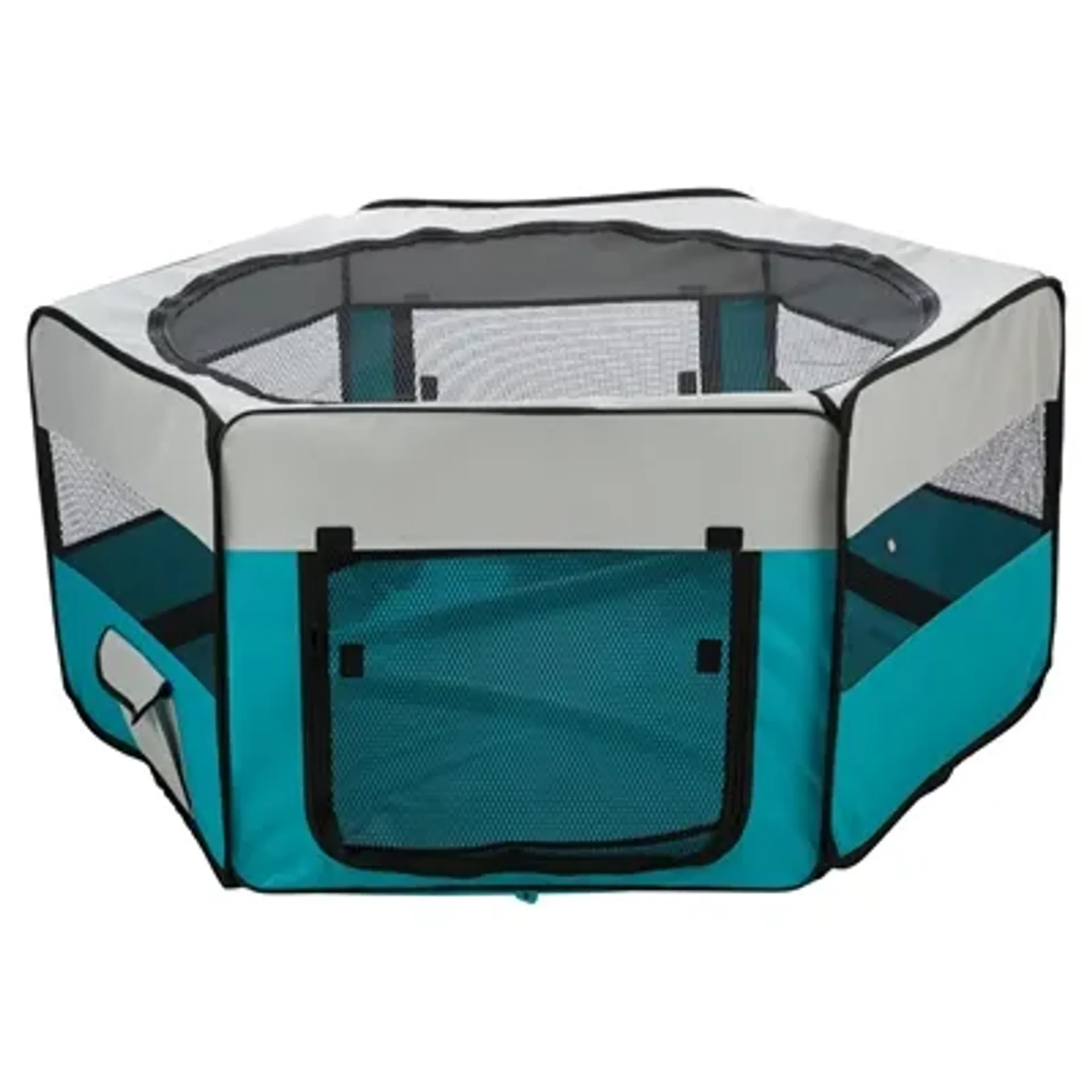 TRIXIE REN TURQUOISE / GRIJS 130X130X55 CM