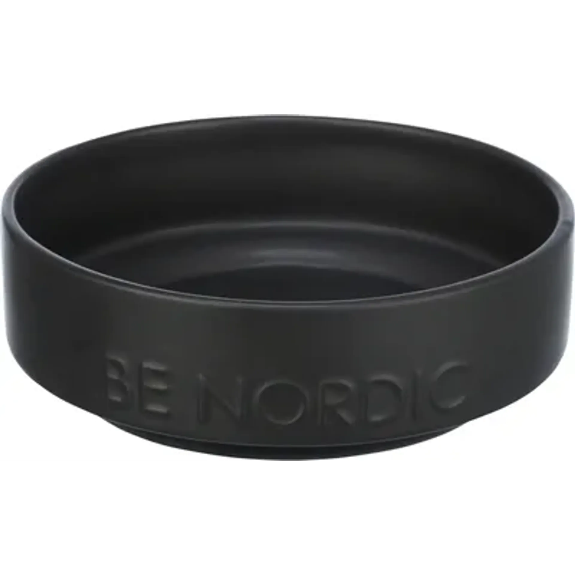 TRIXIE BE NORDIC VOERBAK HOND KERAMIEK / RUBBER ZWART 16 CM