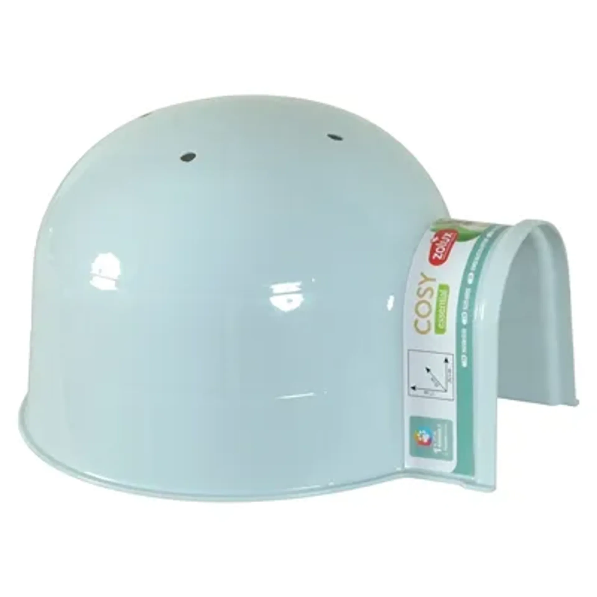 ZOLUX IGLO KNAAGDIER PLASTIC BLAUW 28,5X26X16,5 CM