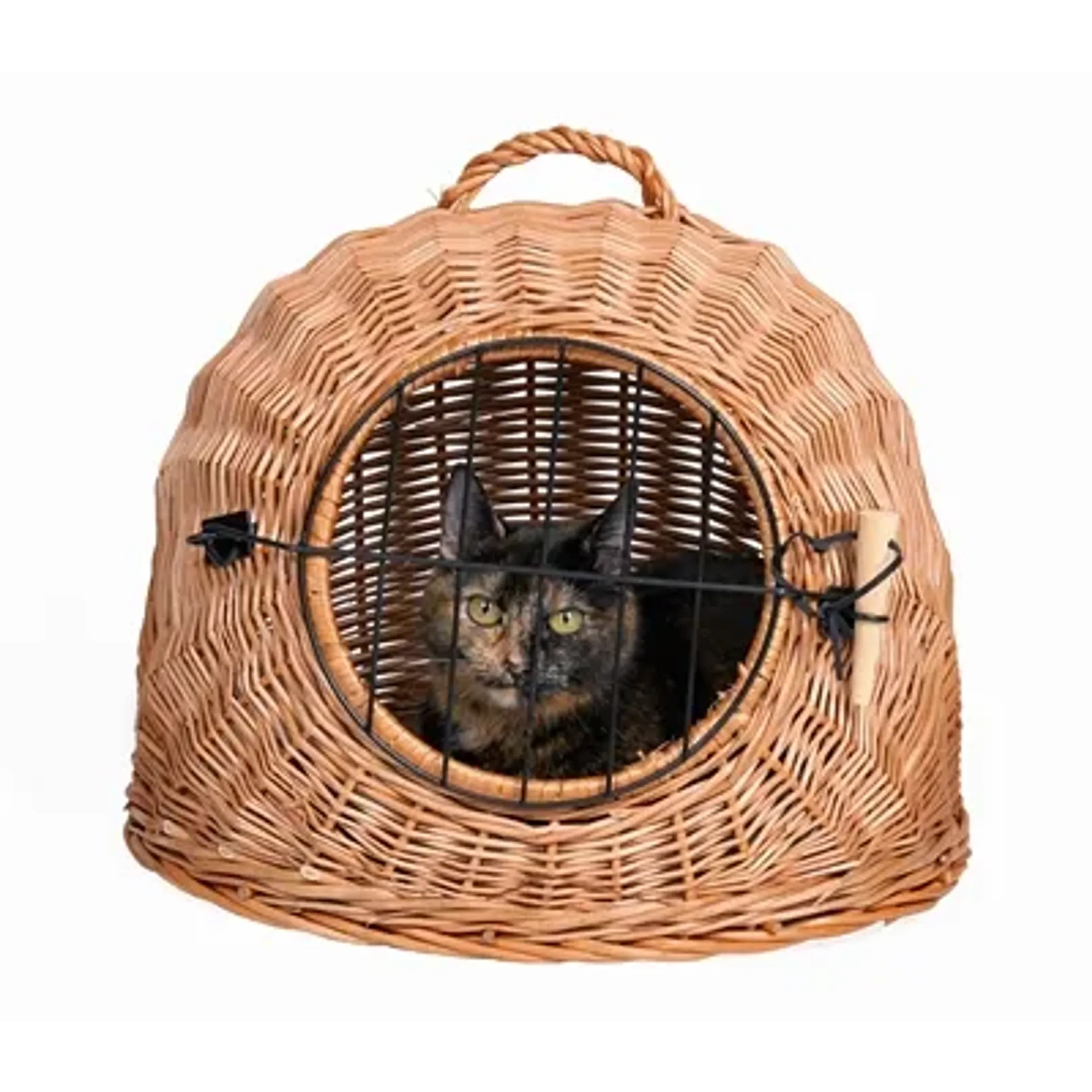 TRIXIE ROTAN KATTENMAND MET DEUR ø 50CM