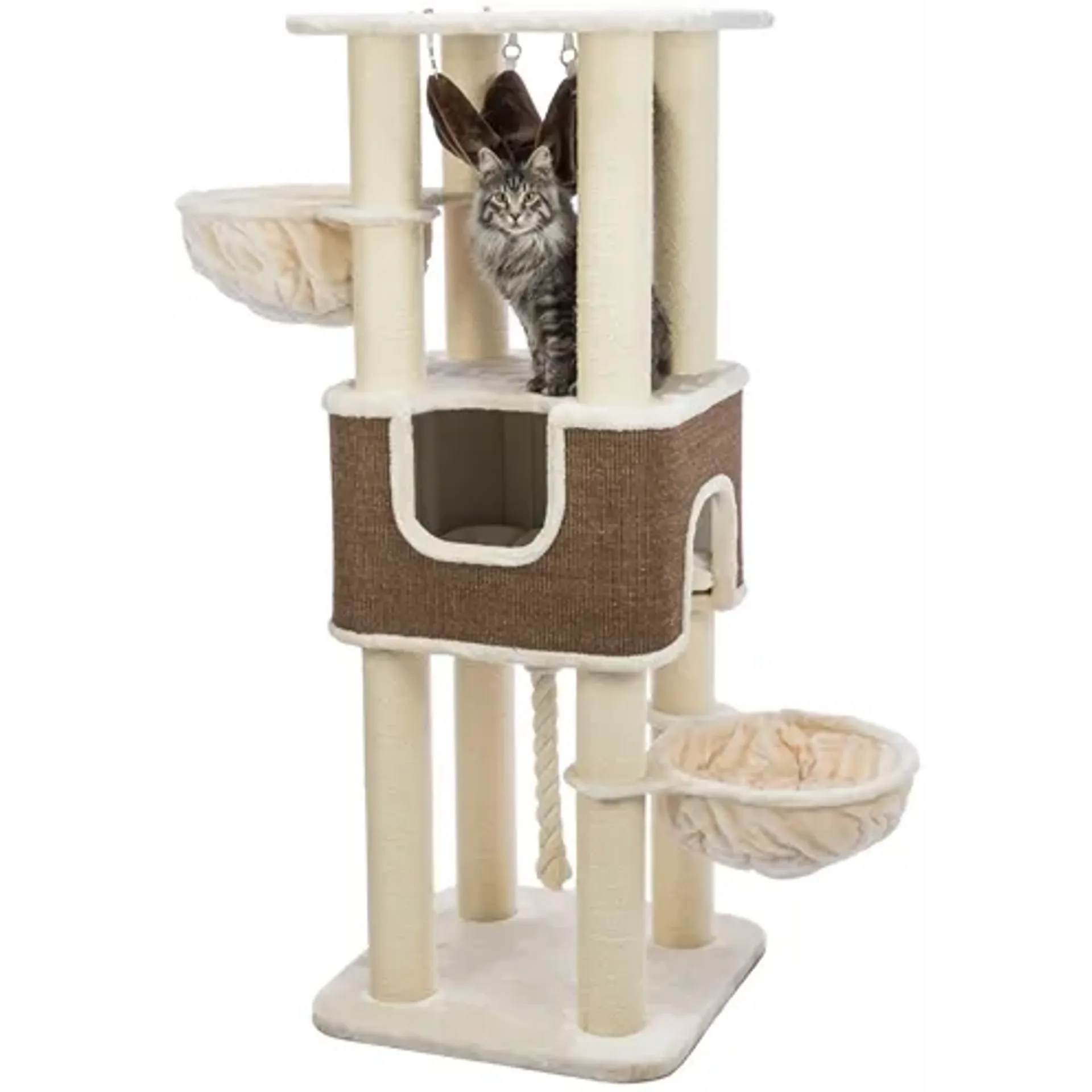TRIXIE KRABPAAL XXL HUMBERTO CREME / DONKERBRUIN 68X68X174 CM