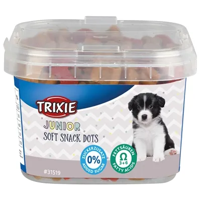 TRIXIE JUNIOR SOFT SNACK DOTS MET OMEGA-3 140 GR TRIXIE JUNIOR SOFT SNACK DOTS MET OMEGA-3 140 GR