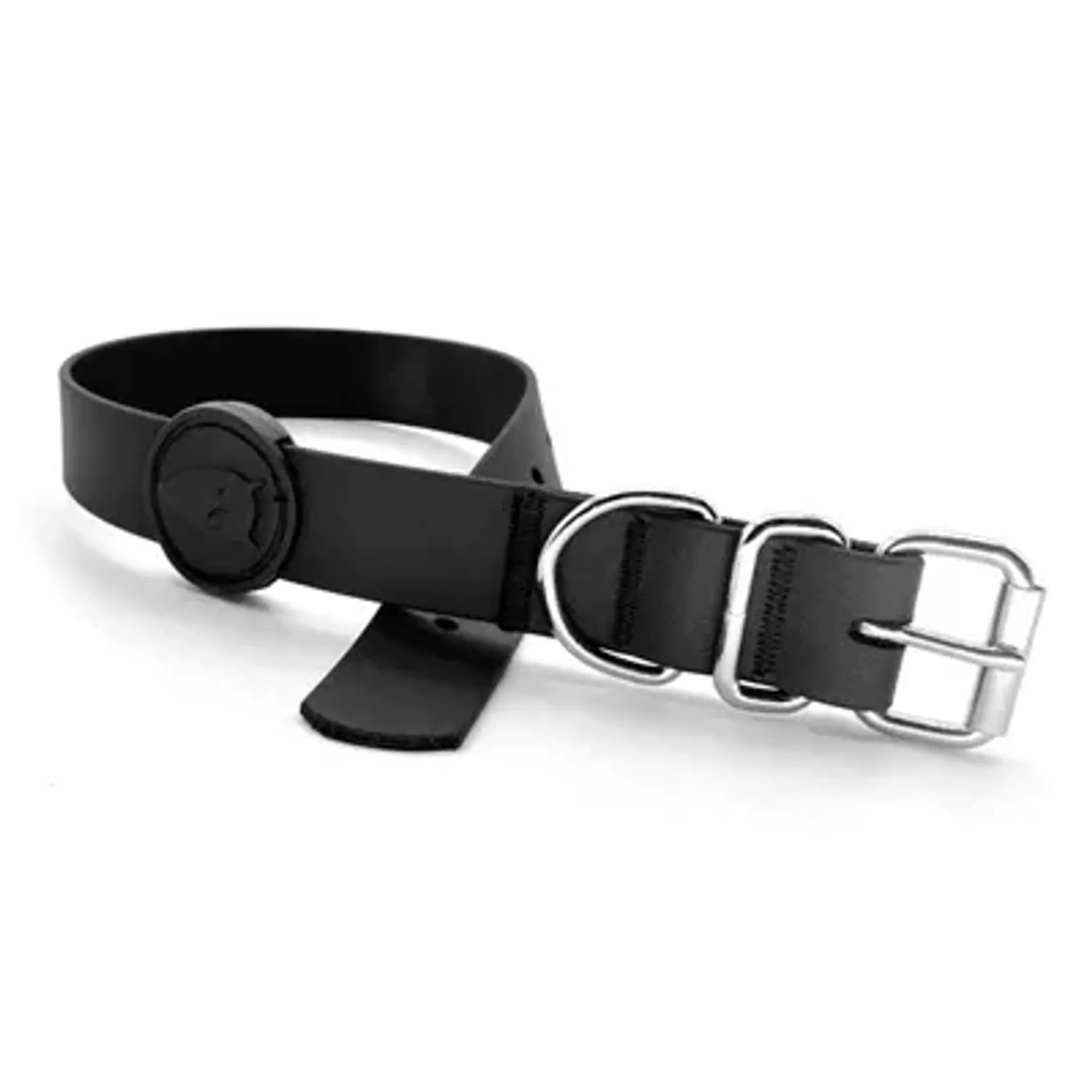 MORSO HALSBAND HOND WATERPROOF GERECYCLED BLACK ZWART 47-55X2,5 CM
