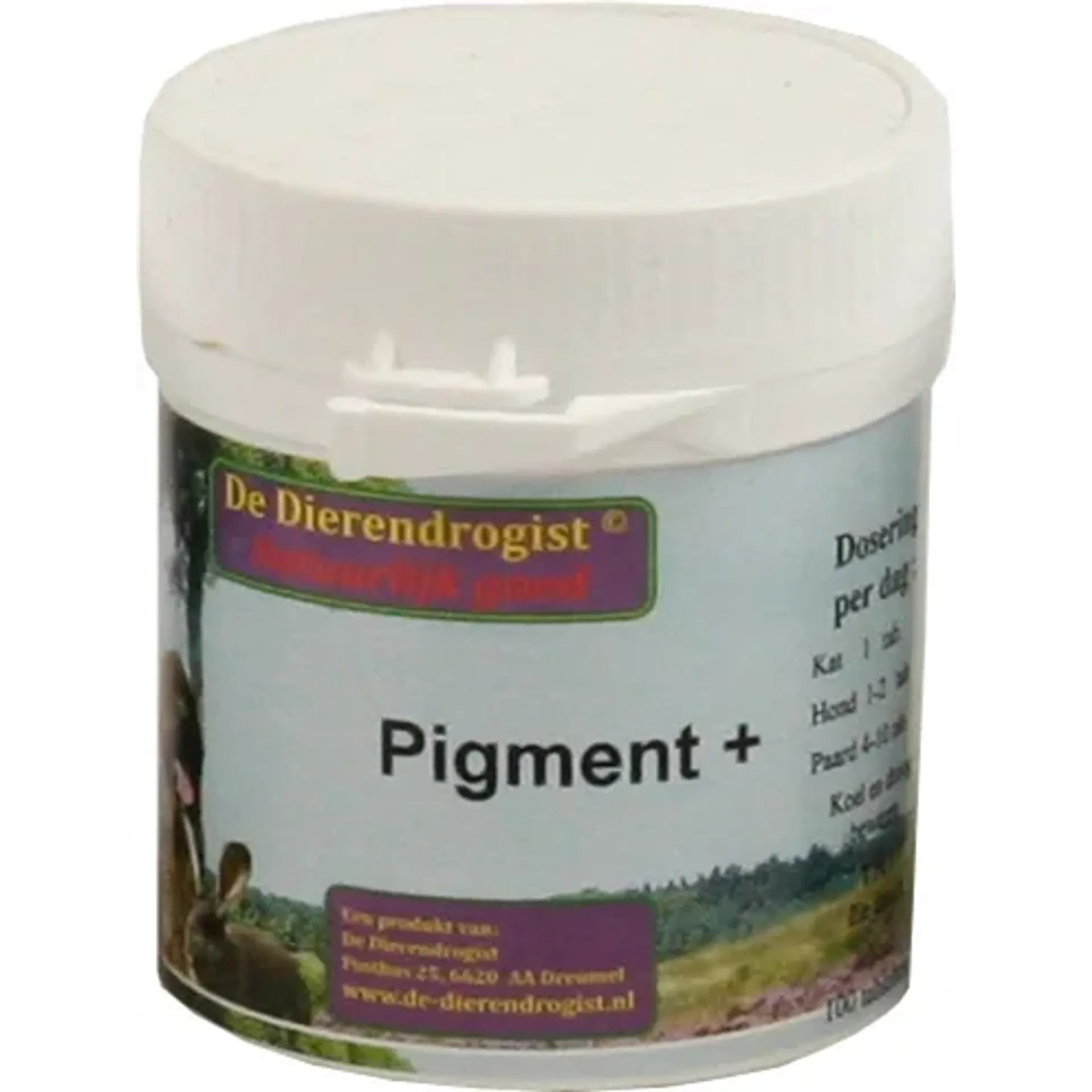 DIERENDROGIST PIGMENT PLUS 100 TBL