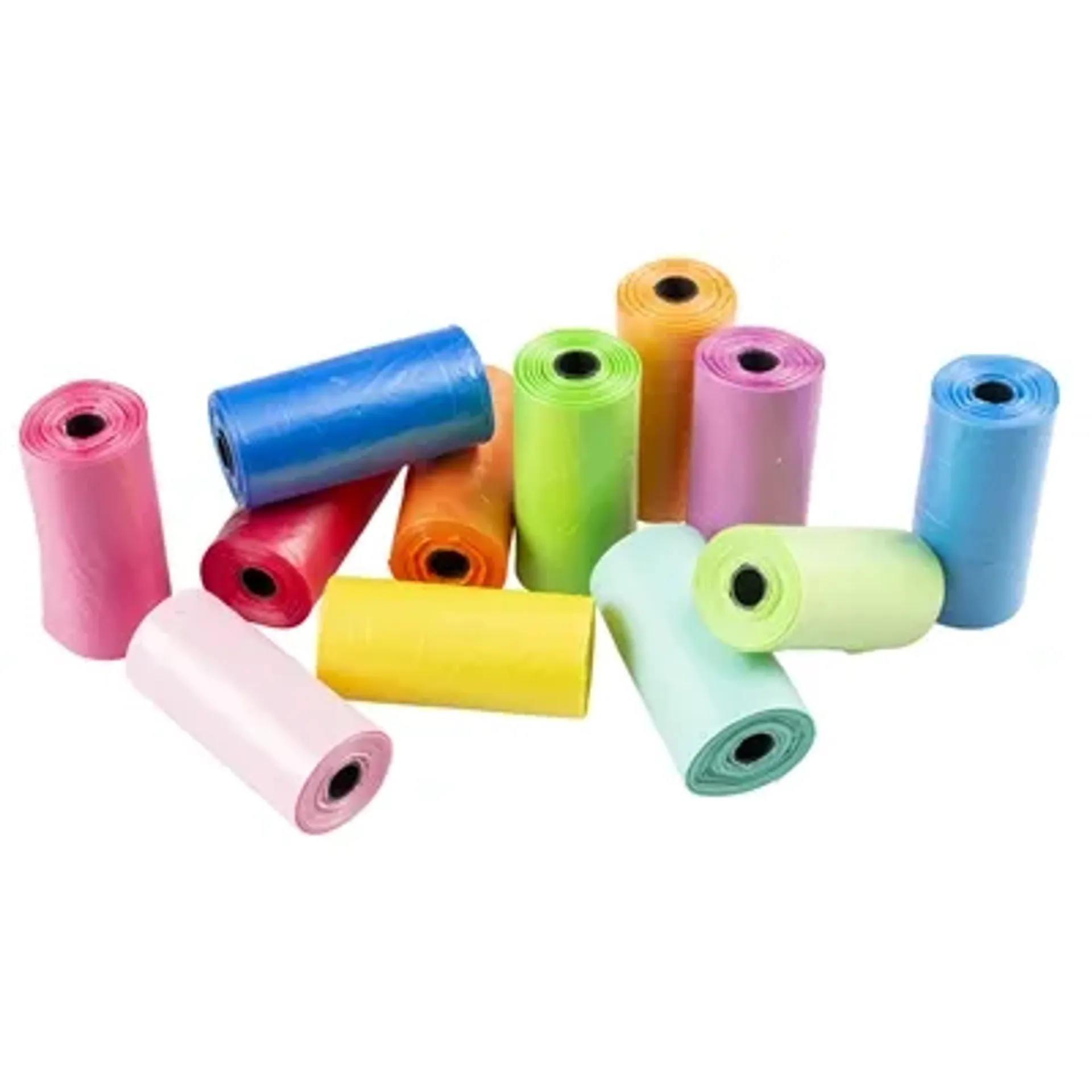 POOPI-DOG POEPZAKJES REGENBOOG KLEUREN 12X15 ST