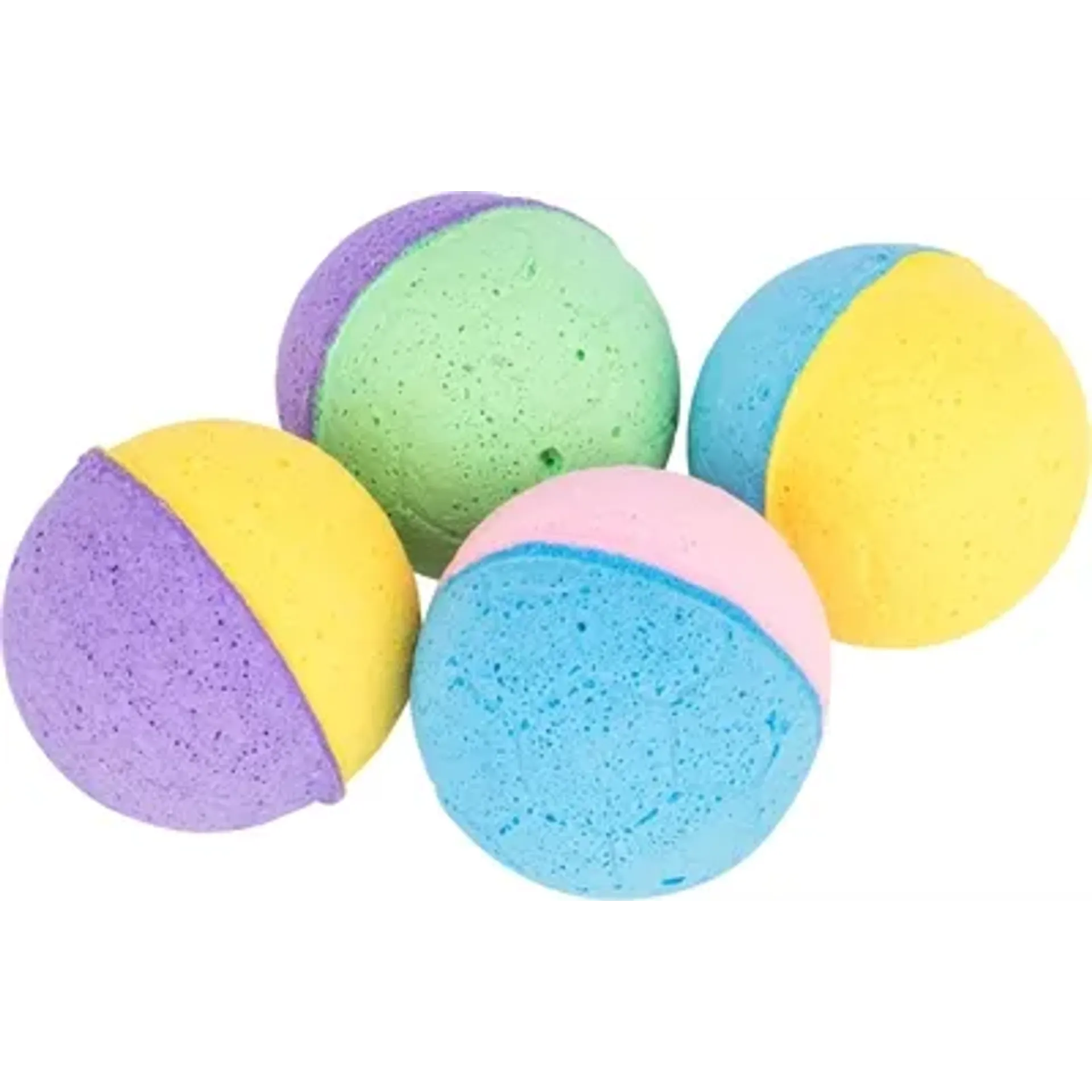 TRIXIE SET SOFTBALLEN SOFTRUBBER ASSORTI 3,5X3,5X3,5 CM 4 ST