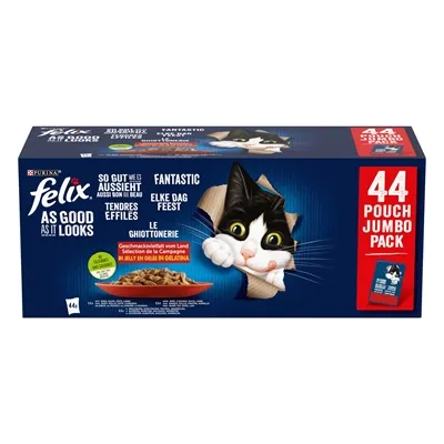 FELIX ELKE DAG FEEST COUNTRYSIDE SELECTIE RUND / KIP / EEND / LAM 44X85 GR FELIX ELKE DAG FEEST COUNTRYSIDE SELECTIE RUND / KIP / EEND / LAM 44X85 GR