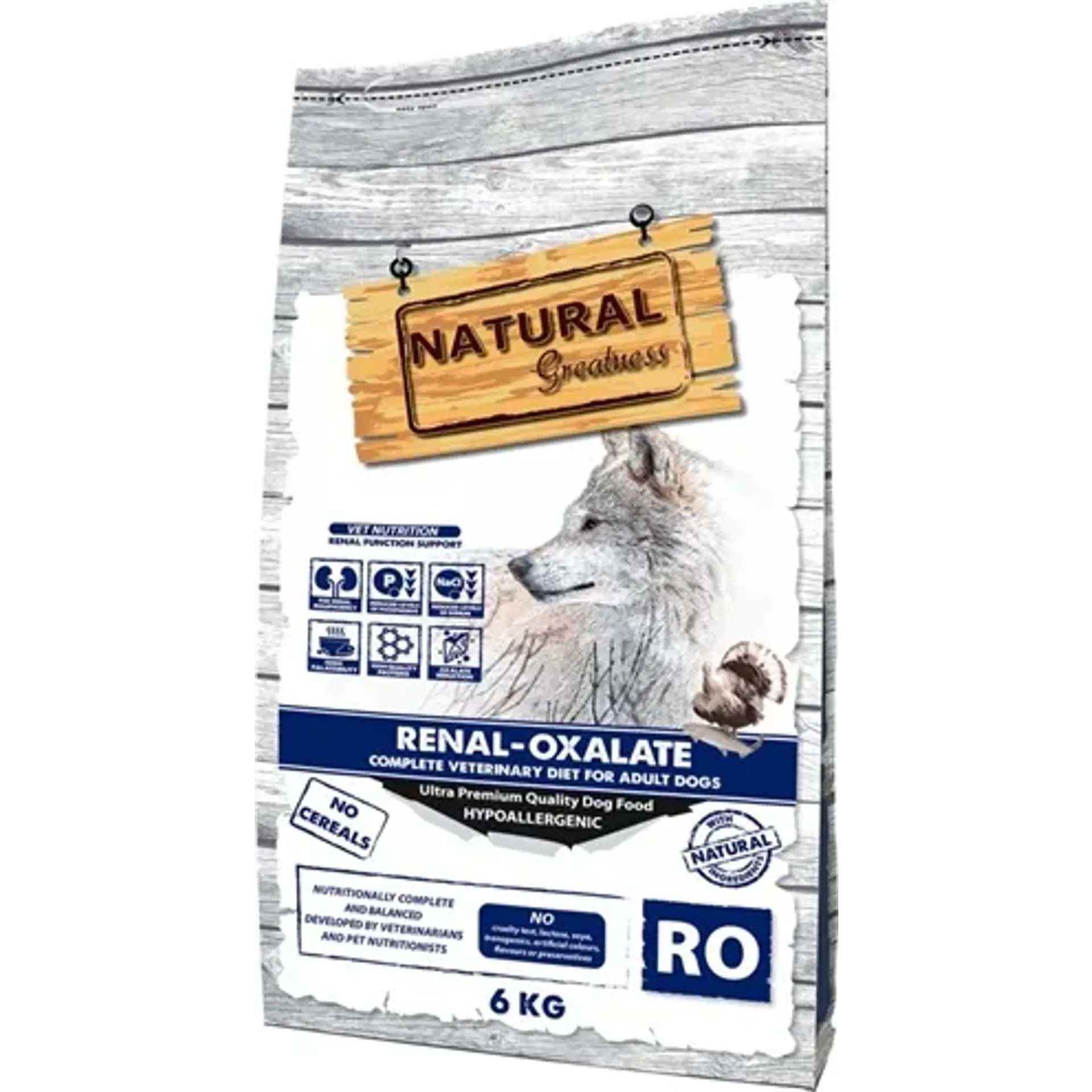 NATURAL GREATNESS VETERINARY DIET DOG RENAL OXALATE COMPLETE 6 KG