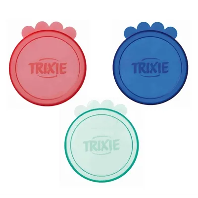 TRIXIE DEKSEL VOOR BLIK KUNSTSTOF ASSORTI 3 ST 7,6 CM TRIXIE DEKSEL VOOR BLIK KUNSTSTOF ASSORTI 3 ST 7,6 CM