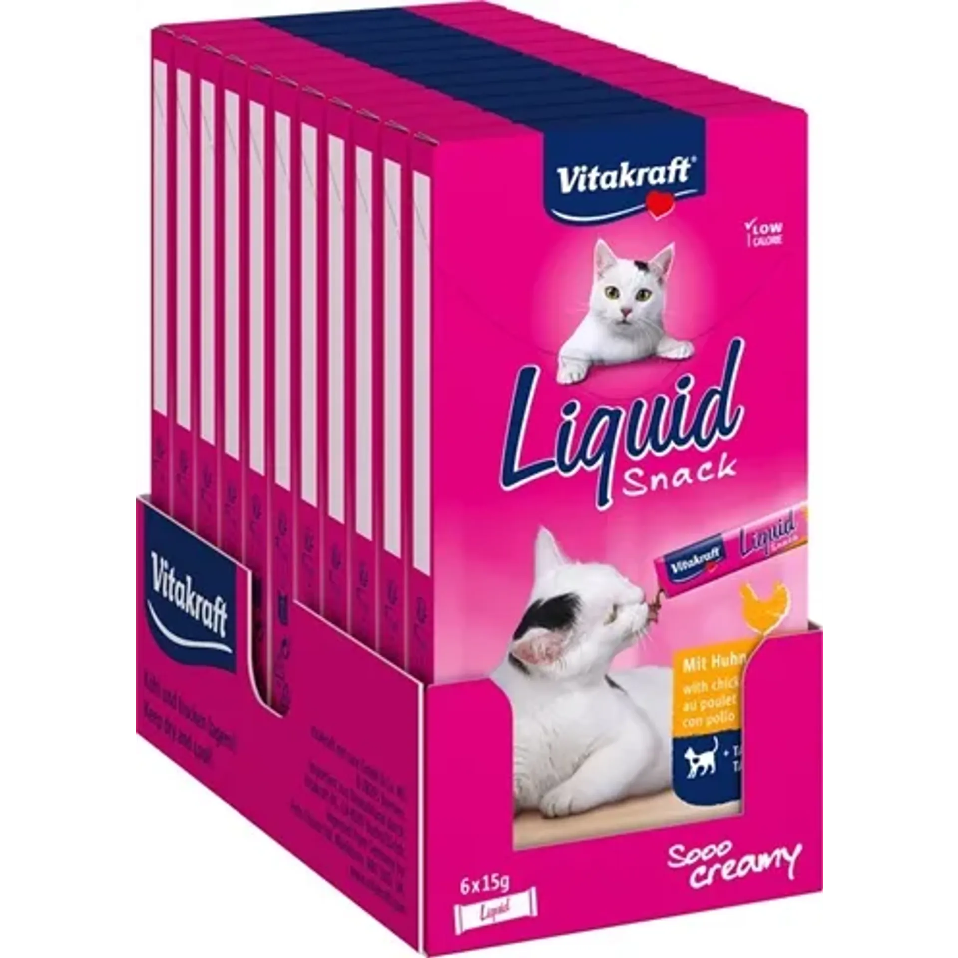 VITAKRAFT CAT LIQUID SNACK KIP & TAURINE 11X6 ST