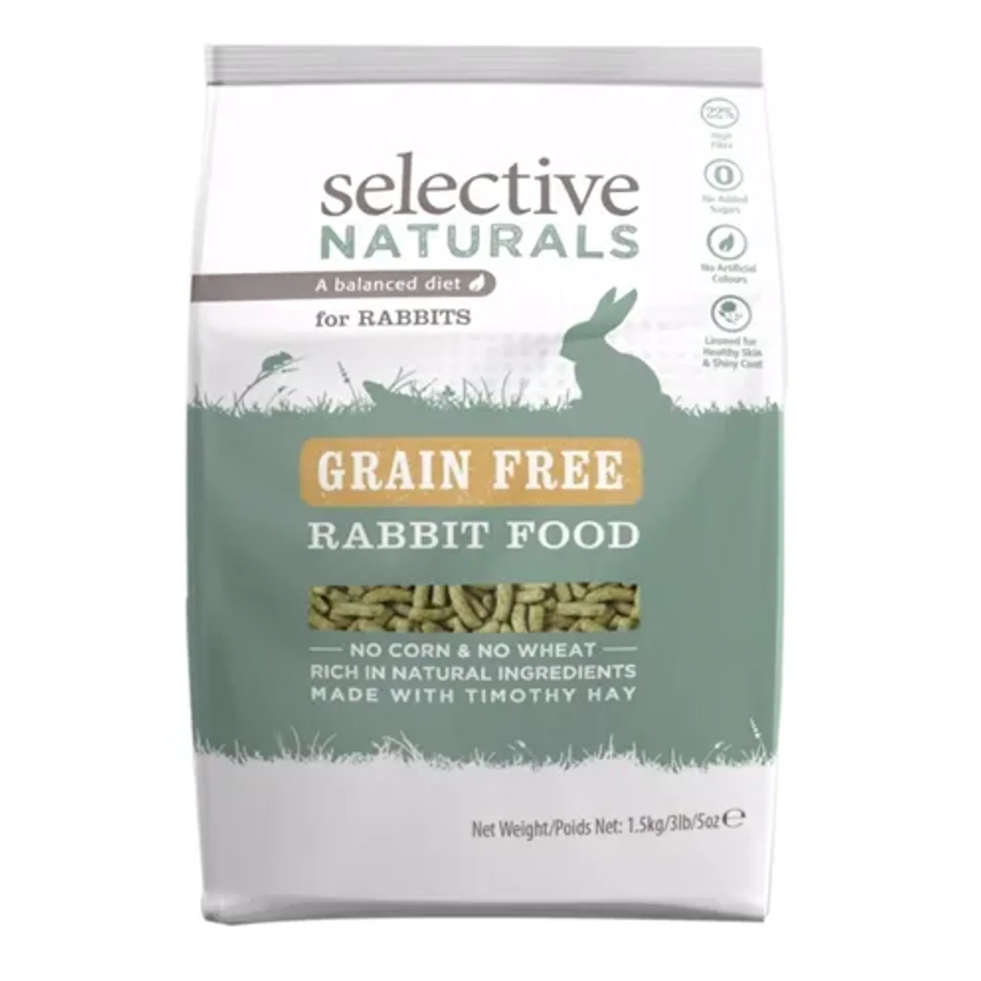 SUPREME SCIENCE SELECTIVE NATURALS RABBIT GRAANVRIJ 1,5 KG
