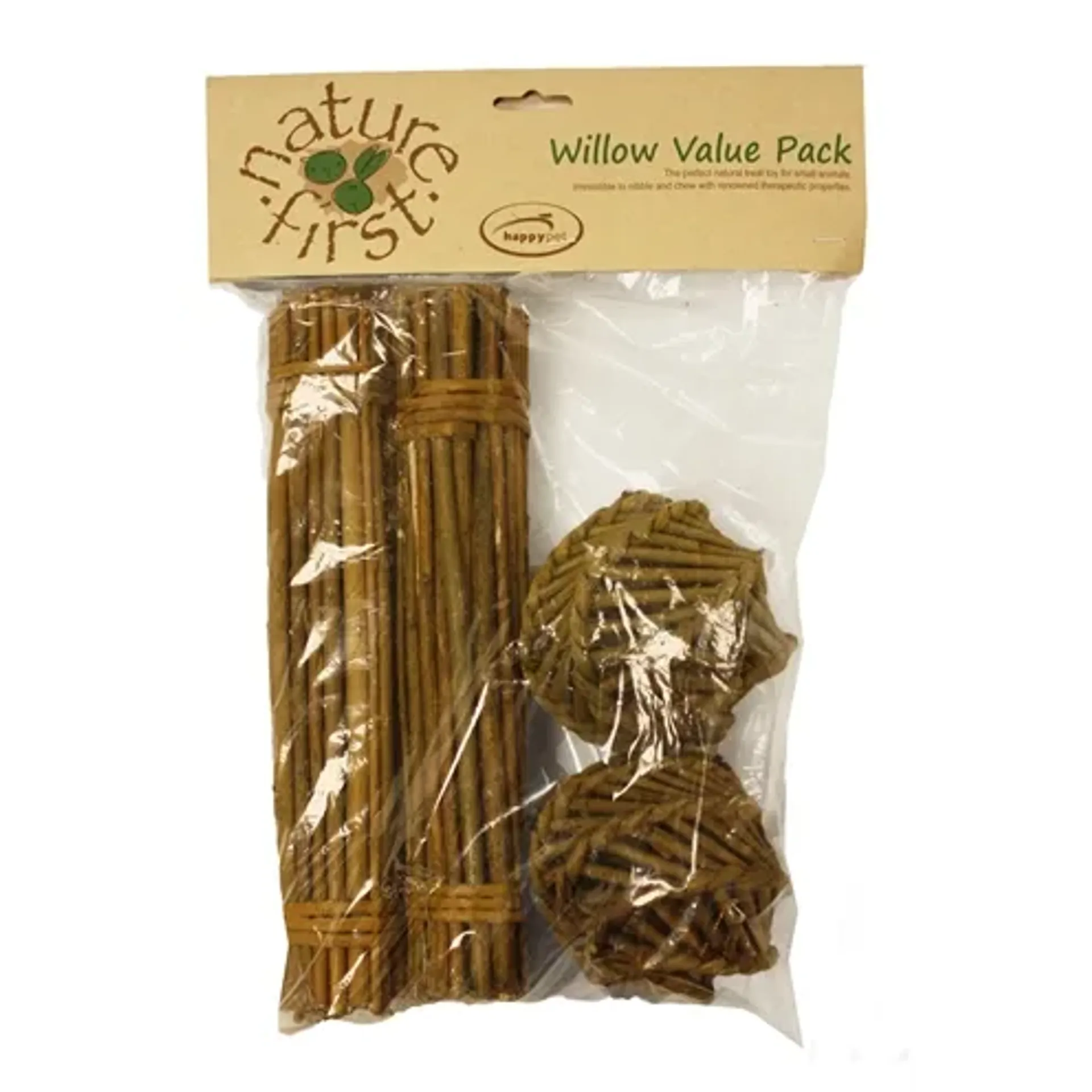 HAPPY PET WILGEN VALUE PACK 2 STICKS / 2 BALLEN 26X9X9 CM