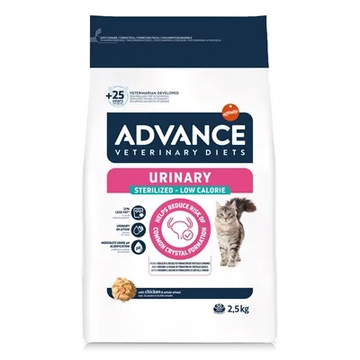 ADVANCE VETERINARY DIET CAT URINARY STERILIZED MINDER CALORIEËN 2,5 KG ADVANCE VETERINARY DIET CAT URINARY STERILIZED MINDER CALORIEËN 2,5 KG