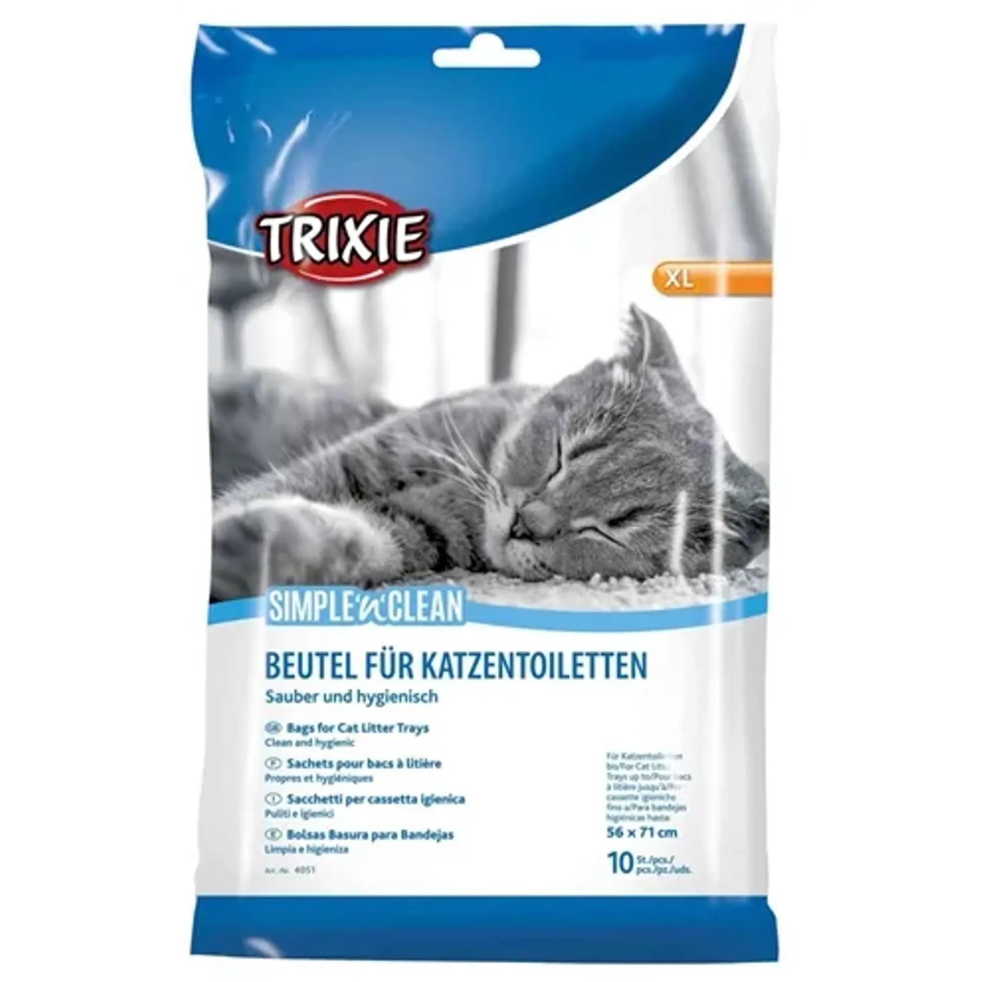 TRIXIE KATTENBAKZAK SIMPLE’N’CLEAN TOT 71X56 CM 10 ST