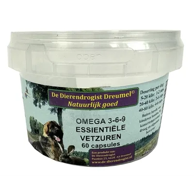 DIERENDROGIST OMEGA 3-6-9 VETZUREN CAPSULES 60 ST DIERENDROGIST OMEGA 3-6-9 VETZUREN CAPSULES 60 ST