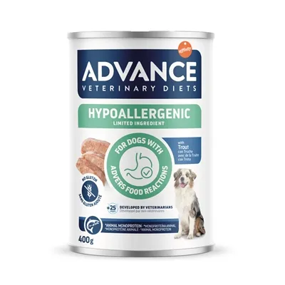 ADVANCE VETERINARY DIET DOG HYPOALLERGENIC TROUT 6X400 GR ADVANCE VETERINARY DIET DOG HYPOALLERGENIC TROUT 6X400 GR