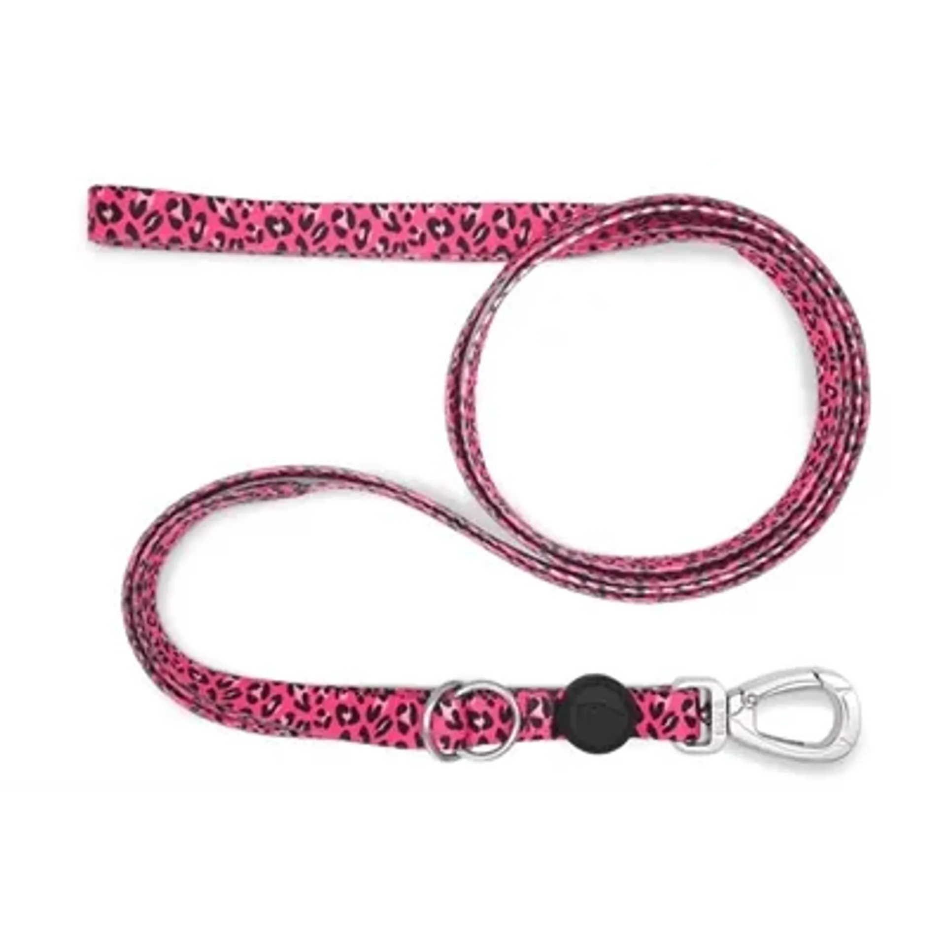 MORSO HONDENRIEM VERSTELBAAR GERECYCLED BUBBLE LEO ROZE 75-230X1,5 CM 4-20 KG