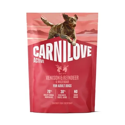 CARNILOVE ACTIVE ADULT ALL BREEDS VENISON / REINDEER / WILD BOAR 1,5 KG CARNILOVE ACTIVE ADULT ALL BREEDS VENISON / REINDEER / WILD BOAR 1,5 KG