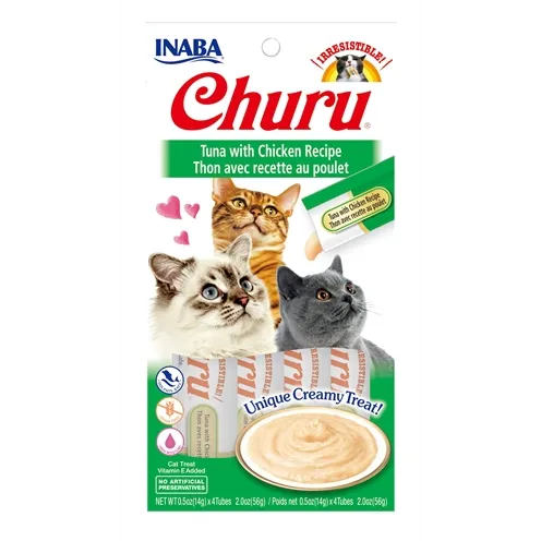 INABA CHURU TUNA / CHICKEN 4X14GR INABA CHURU TUNA / CHICKEN 4X14GR